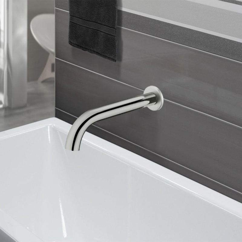 Hali Bath Spout Curve Brushed Nickel HYB88-802BN - Bathroom Hub