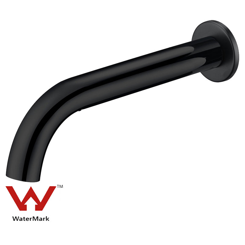 Hali Bath Spout Curve Matt Black HYB88-802MB - Bathroom Hub