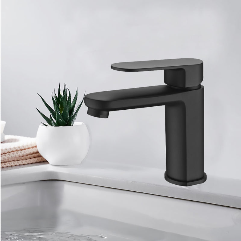 Cora Basin Mixer Matt Black PBR2001-B - Bathroom Hub