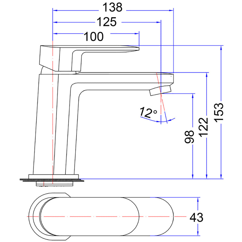 Cora Basin Mixer PBR2001 - Bathroom Hub