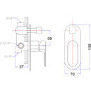 Cora Wall Mixer with Diverter PBR3002 - Bathroom Hub