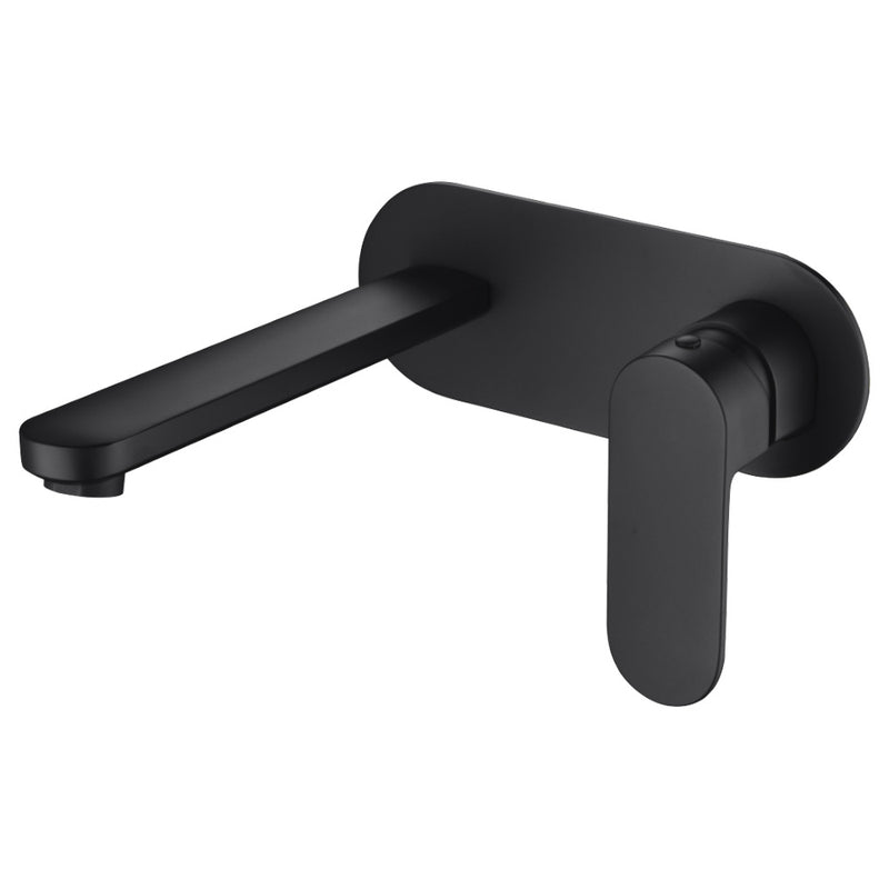 Cora Wall Basin Mixer Matt Black PBR3003LF-B - Bathroom Hub