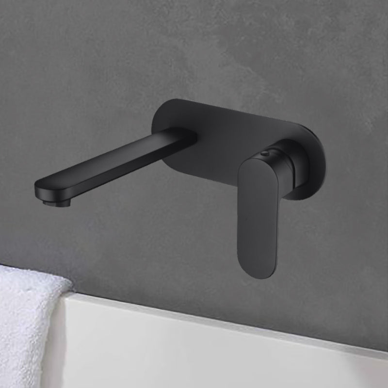 Cora Wall Basin Mixer Matt Black PBR3003LF-B - Bathroom Hub