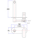 Cora Wal Basin Mixer PBR3003 - Bathroom Hub