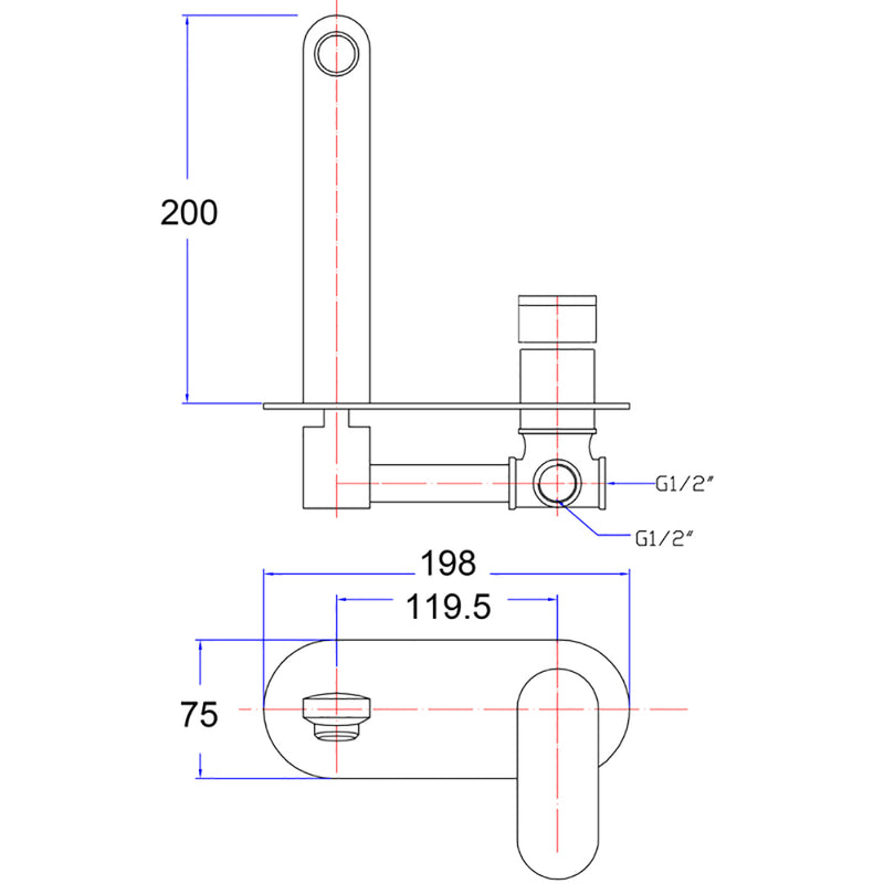 Cora Wal Basin Mixer PBR3003 - Bathroom Hub