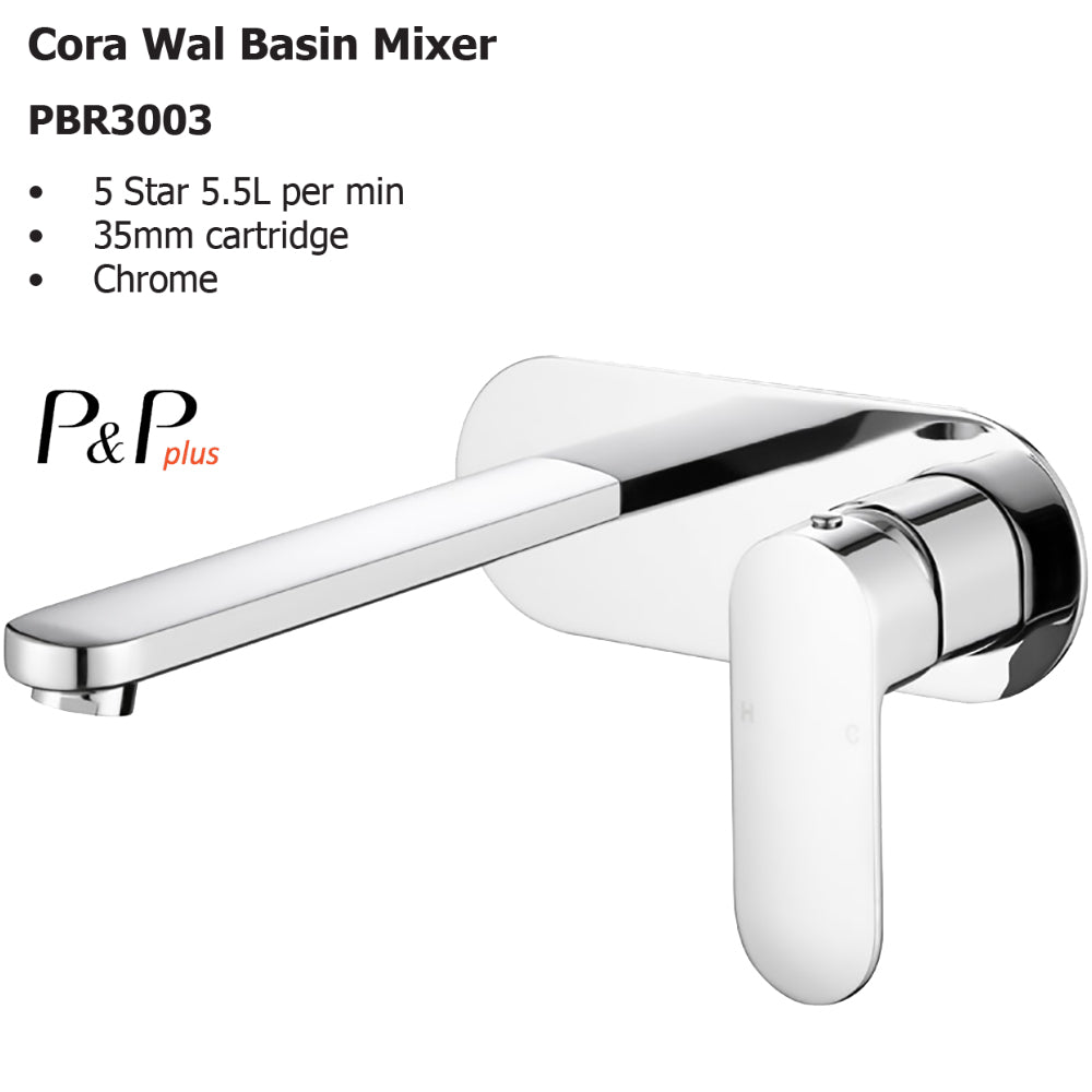 Cora Wal Basin Mixer PBR3003 - Bathroom Hub
