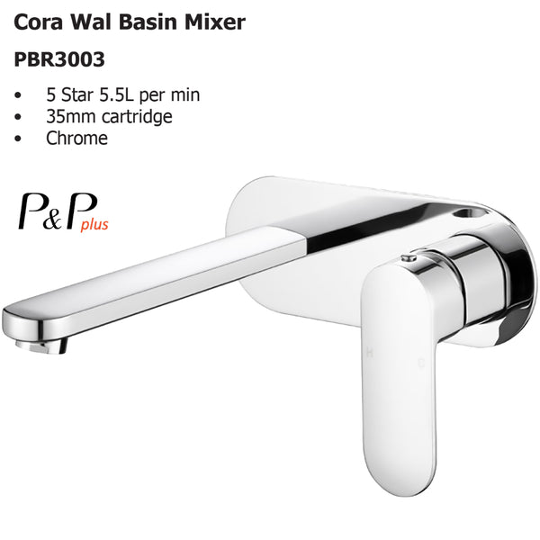Cora Wal Basin Mixer PBR3003 - Bathroom Hub
