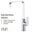 Ruki Sink Mixer PBS1001LF - Bathroom Hub