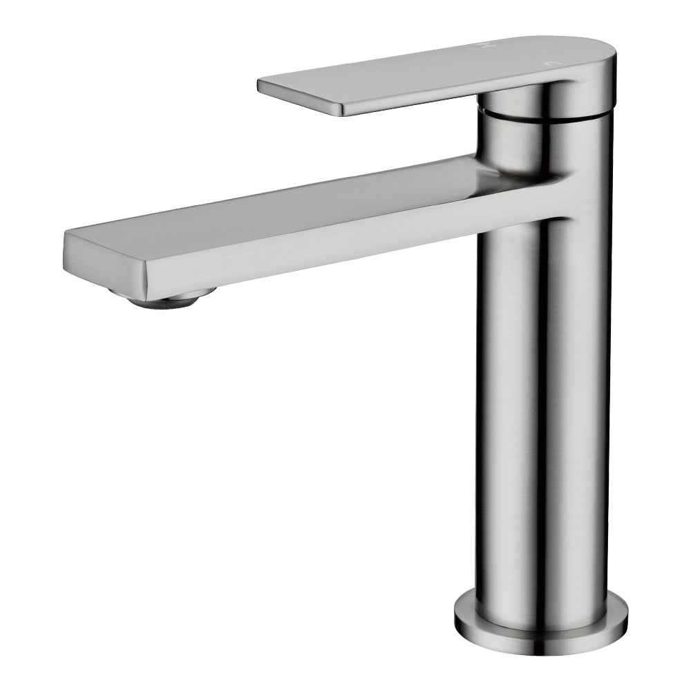 Ruki Basin Mixer Brushed Nickel PBS2001LF-BN - Bathroom Hub