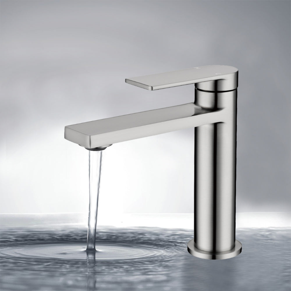 Ruki Basin Mixer Brushed Nickel PBS2001LF-BN- Bathroom Hub