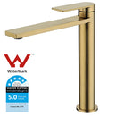 Ruki High Rise Basin Mixer Brushed Gold PBS2002LF-BG - Bathroom Hub