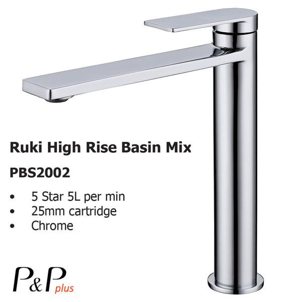 Ruki High Rise Basin Mixer PBS2002 - Bathroom Hub