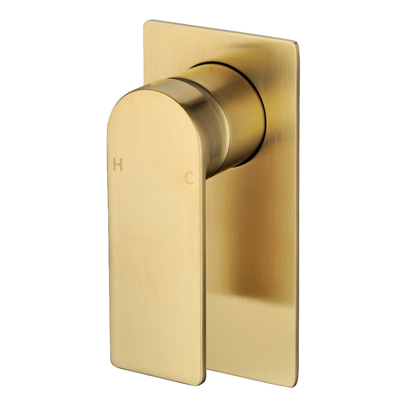 Ruki Wall Mixer Brushed Gold PBS3001BG - Bathroom Hub