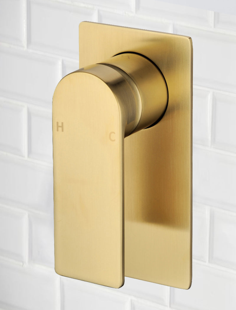 Ruki Wall Mixer Brushed Gold PBS3001BG - Bathroom Hub