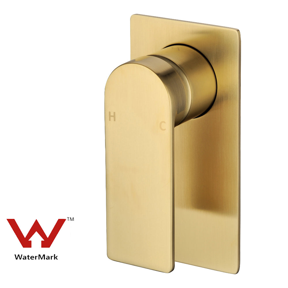 Ruki Wall Mixer Brushed Gold PBS3001BG - Bathroom Hub
