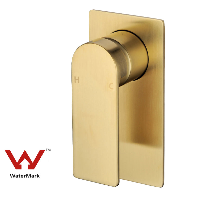 Ruki Wall Mixer Brushed Gold PBS3001BG - Bathroom Hub