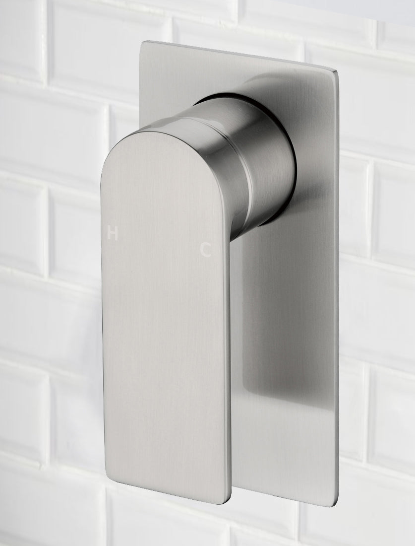 Ruki Wall Mixer Brushed Nickel PBS3001BN - Bathroom Hub