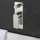 Ruki Wall Mixer with Diverter Brushed Nickel PBS3002BN - Bathroom Hub