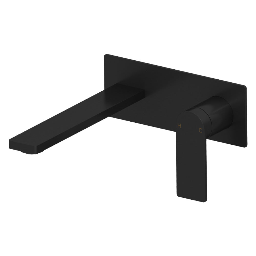 Ruki Wall Basin Mixer Matt Black PBS3003-MB - Bathroom Hub