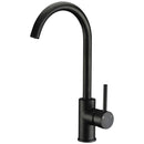 Otus Gooseneck Sink Mixer Matt Black PC1001LF-B