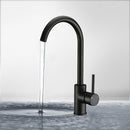 Otus Gooseneck Sink Mixer Matt Black PC1001LF-B
