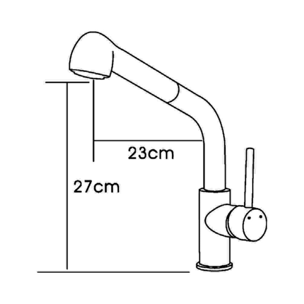 Otus Pull out Sink Mixer PC1003SB - Bathroom Hub