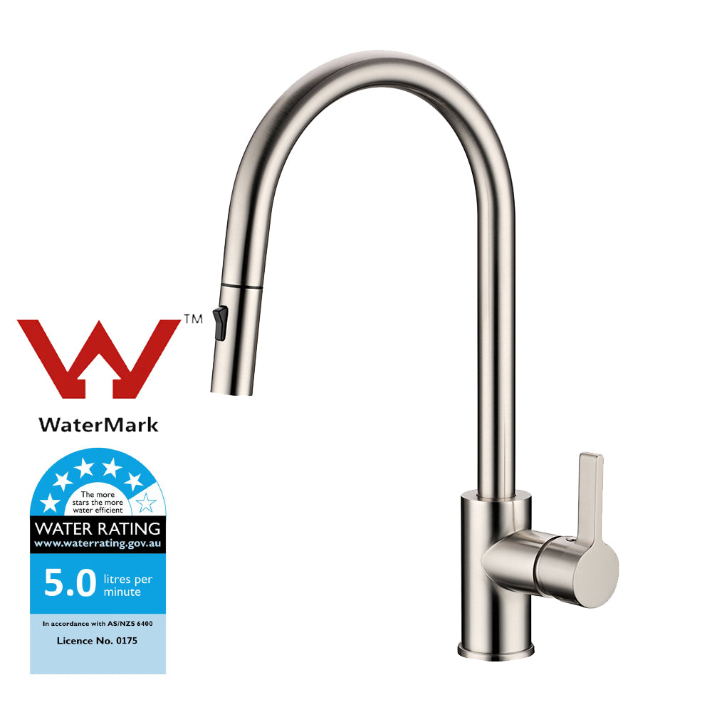 Otus New Pull out Sink Mixer Brushed Nickel PC1016LF-BN - Bathroom Hub