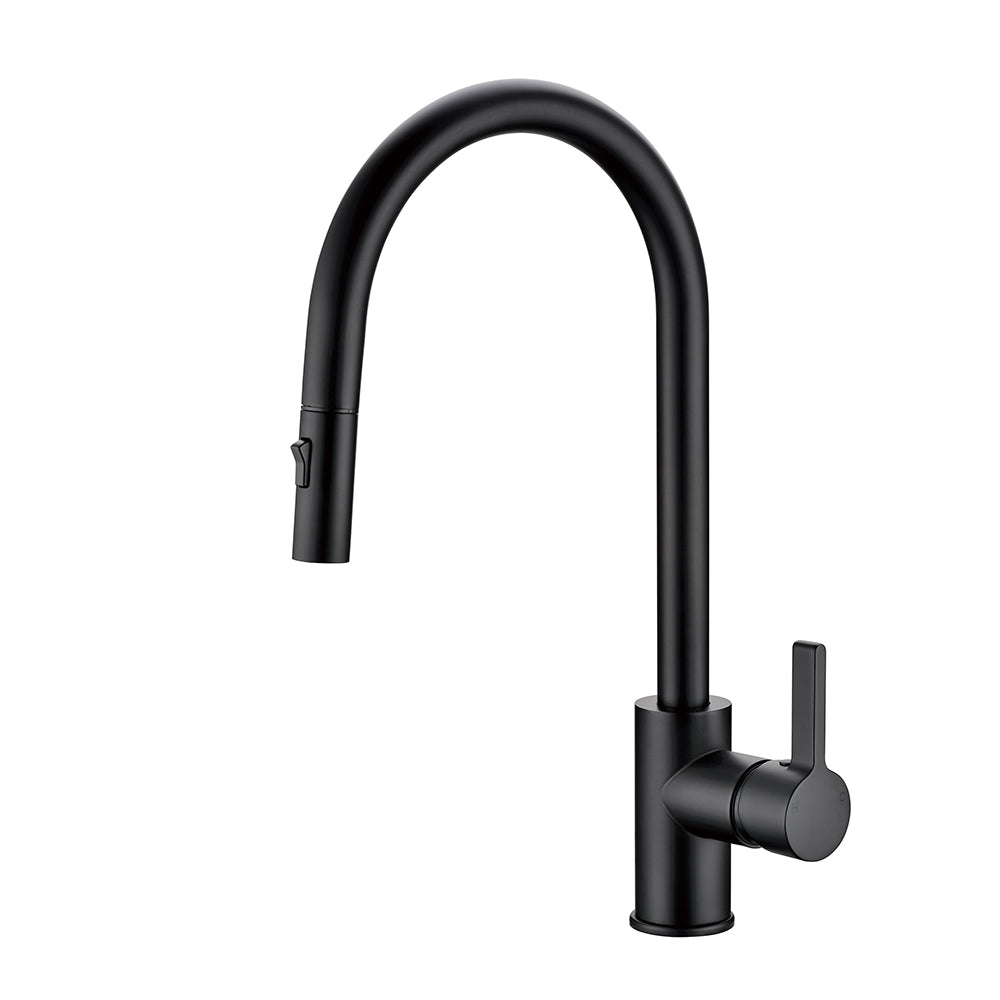 Otus New Pull out Sink Mixer Matt Black PC1016LF-B - Bathroom Hub