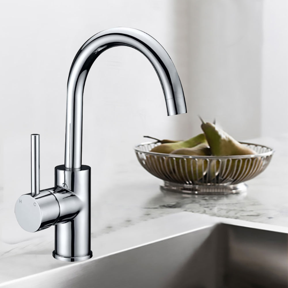 Otus Gooseneck Basin Mixer PC2002LF - Bathroom Hub