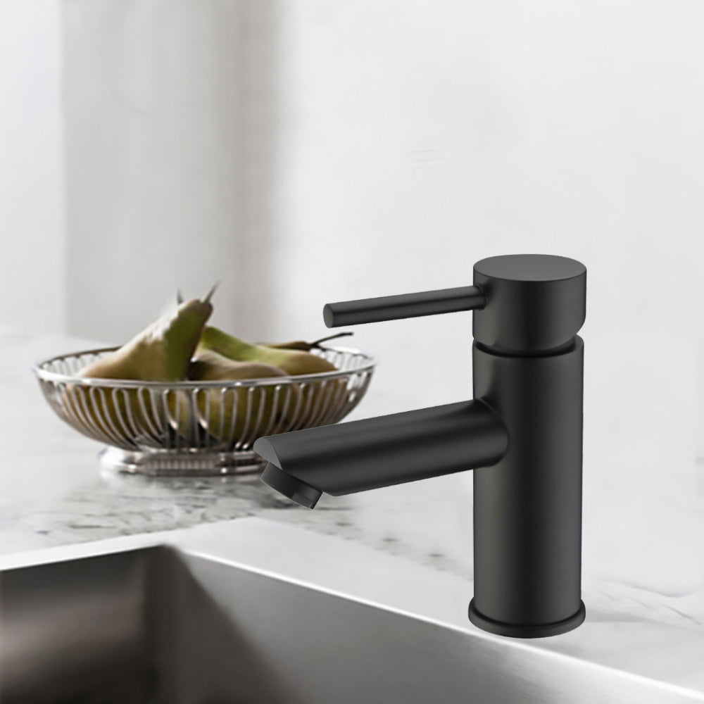 Otus Basin Mixer Matt Black PC2003LF-B - Bathroom Hub