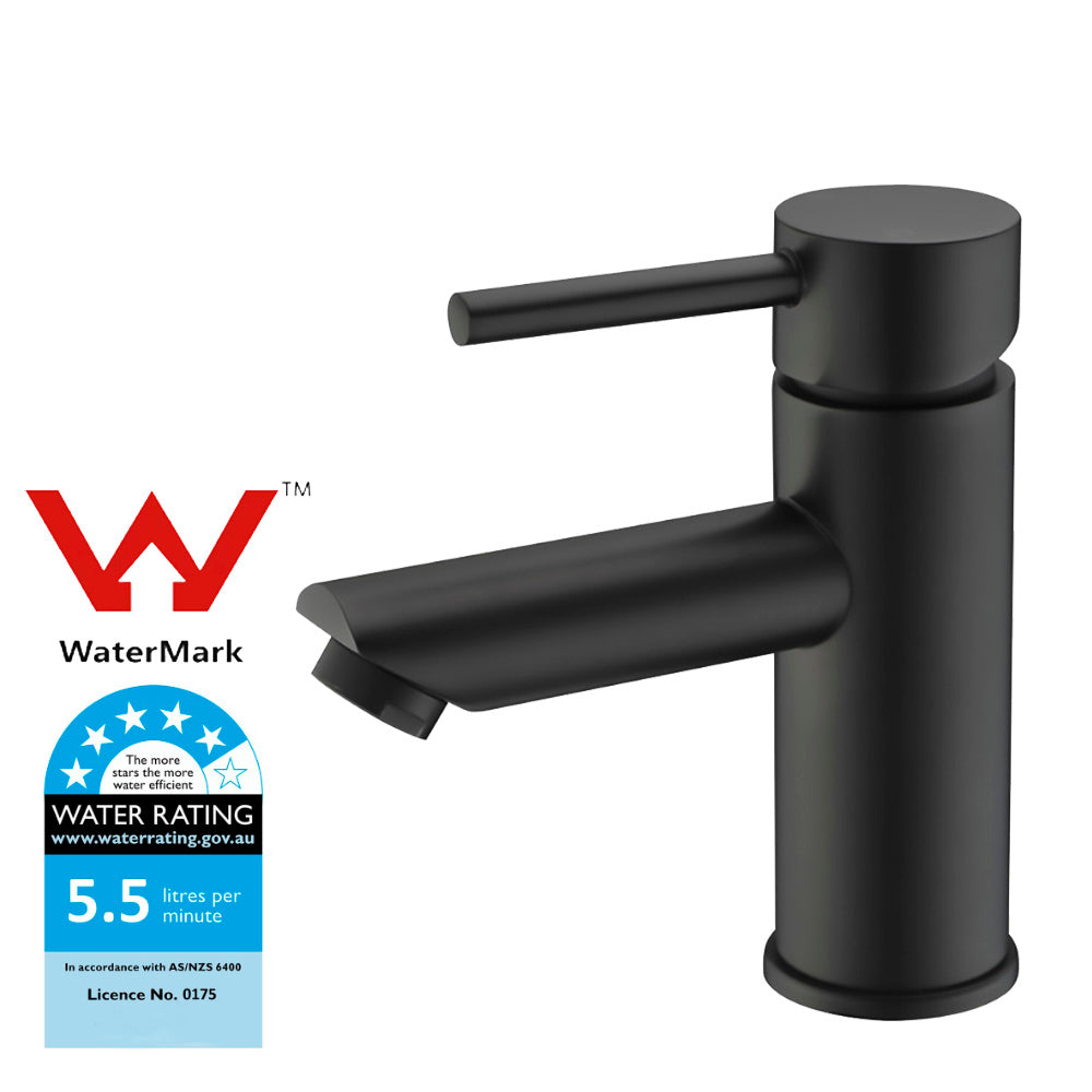 Otus Basin Mixer Matt Black PC2003LF-B - Bathroom Hub