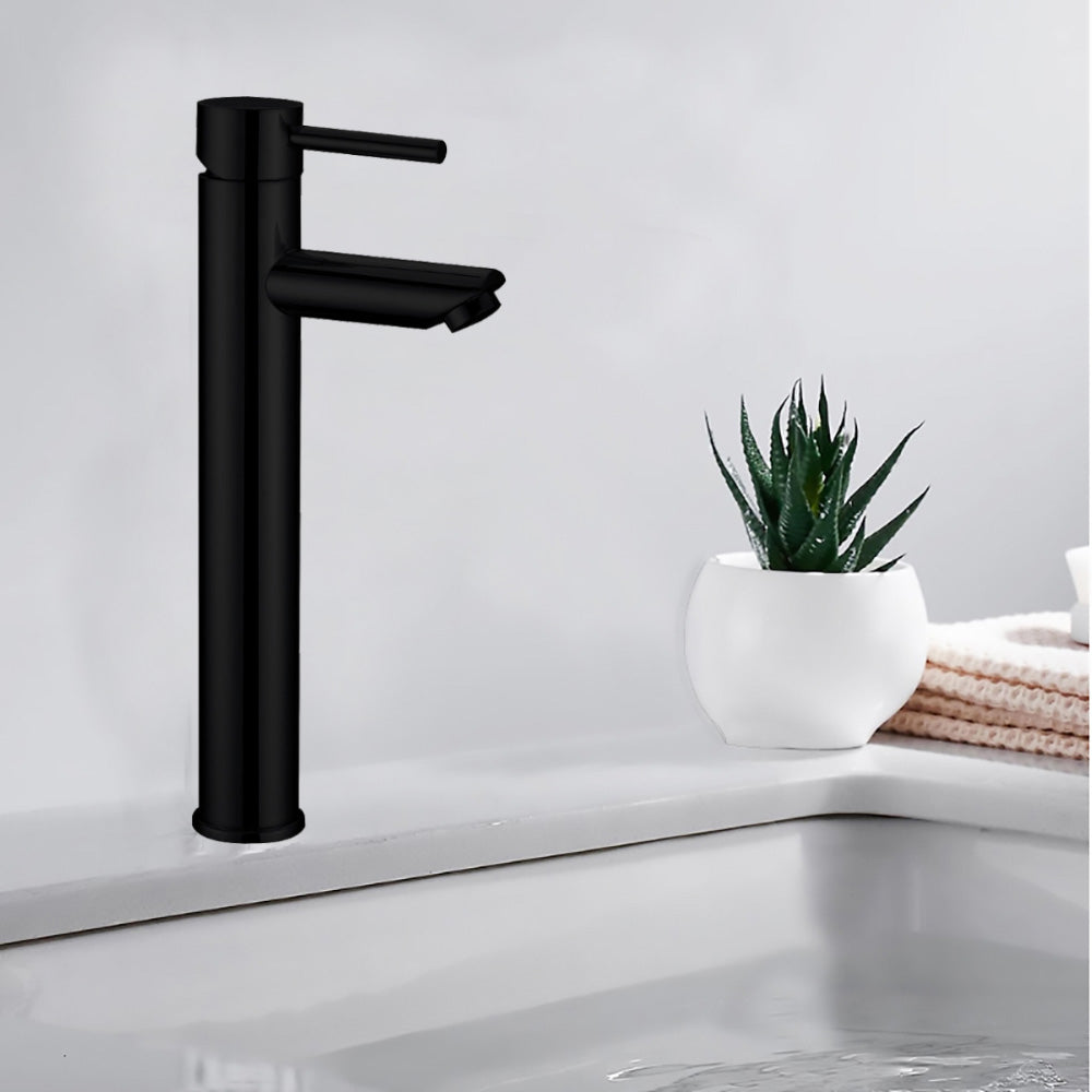 Otus High Rise Basin Mixer Matt Black PC2004LF-B