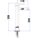 Otus High Rise Basin Mixer PC2004LF