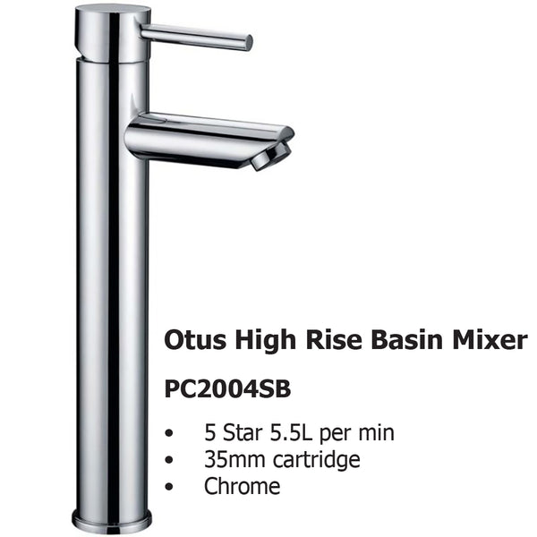 Otus High Rise Basin Mixer PC2004LF