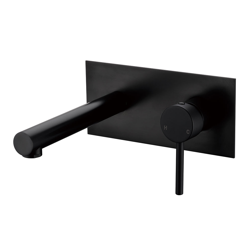 Otus Wall Basin Mixer Matt Black PC3004LF-B