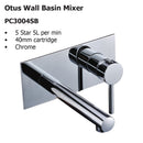 Otus Wall Basin Mixer PC3004LF