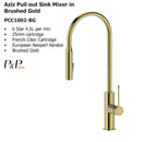 sink mixer-brushed gold