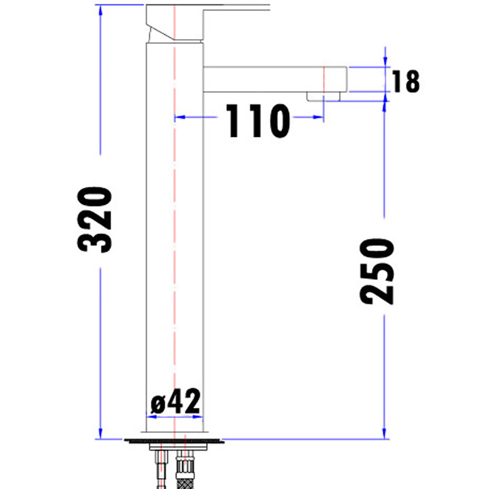 Maya High Rise Basin Mixer PCR2004