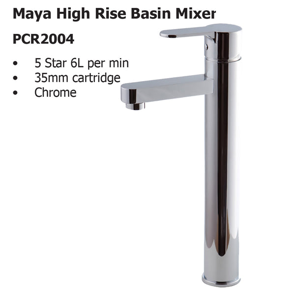 Maya High Rise Basin Mixer PCR2004