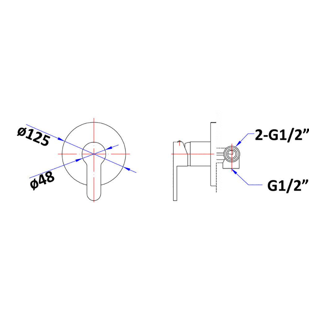 Maya Wall Mixer PCR3001 - Bathroom Hub