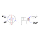 Maya Wall Mixer PCR3001