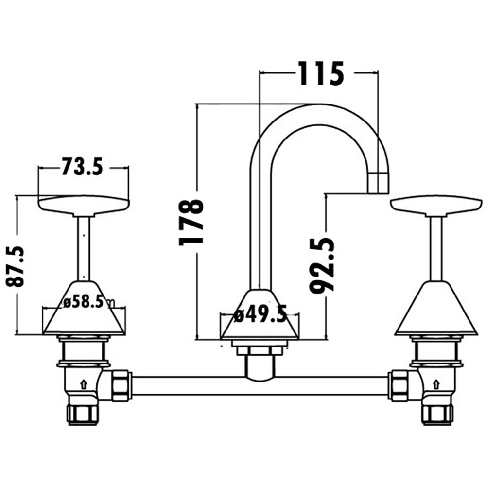 Basin Tap Set PGNZ04 - Bathroom Hub