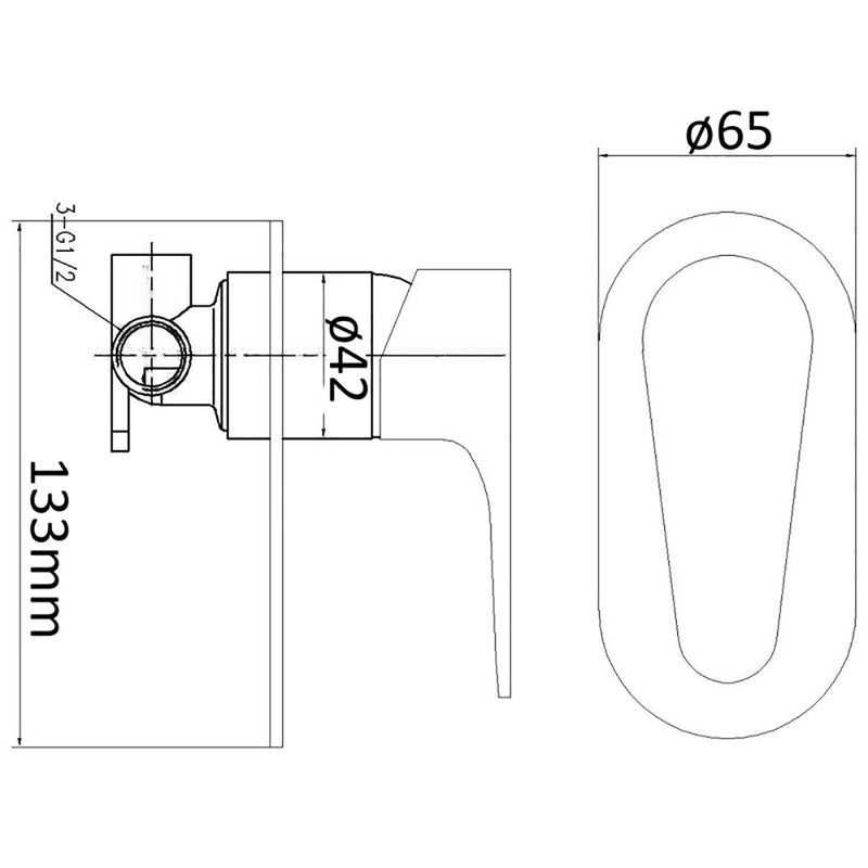 Lava Wall Mixer PH3001SB