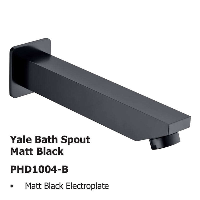 Yale Bath Spout Matt Black PHD1004-B