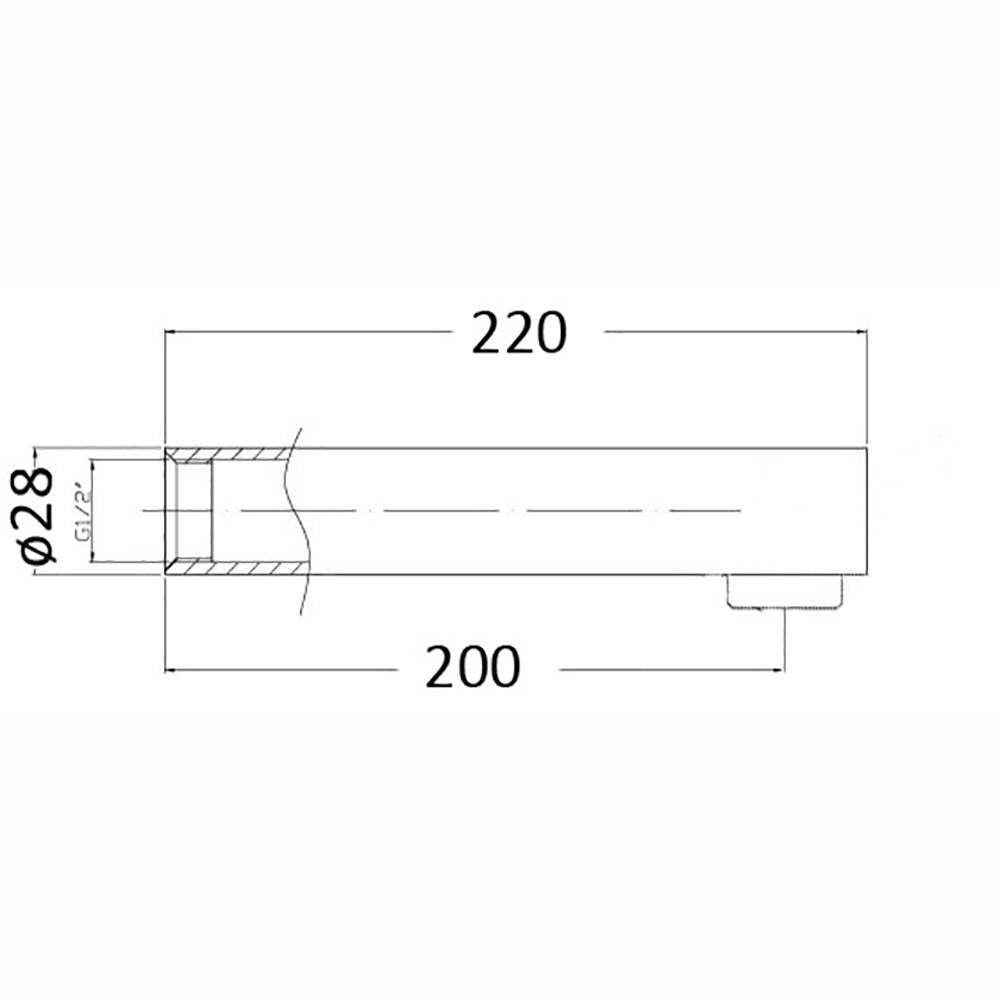 Yale Bath Spout PHD-1009 - Bathroom Hub
