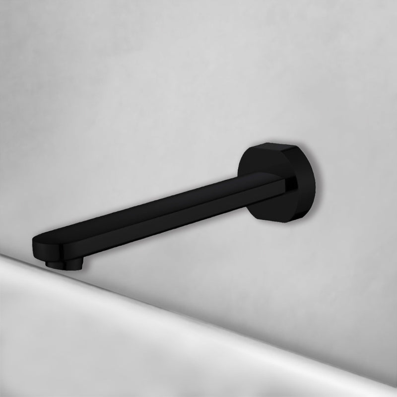 Cora Bath Spout Matt Black PHD1015-B - Bathroom Hub