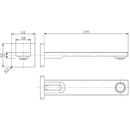 Ruki Bath Spout Brushed Nickel PHD1019BN - Bathroom Hub