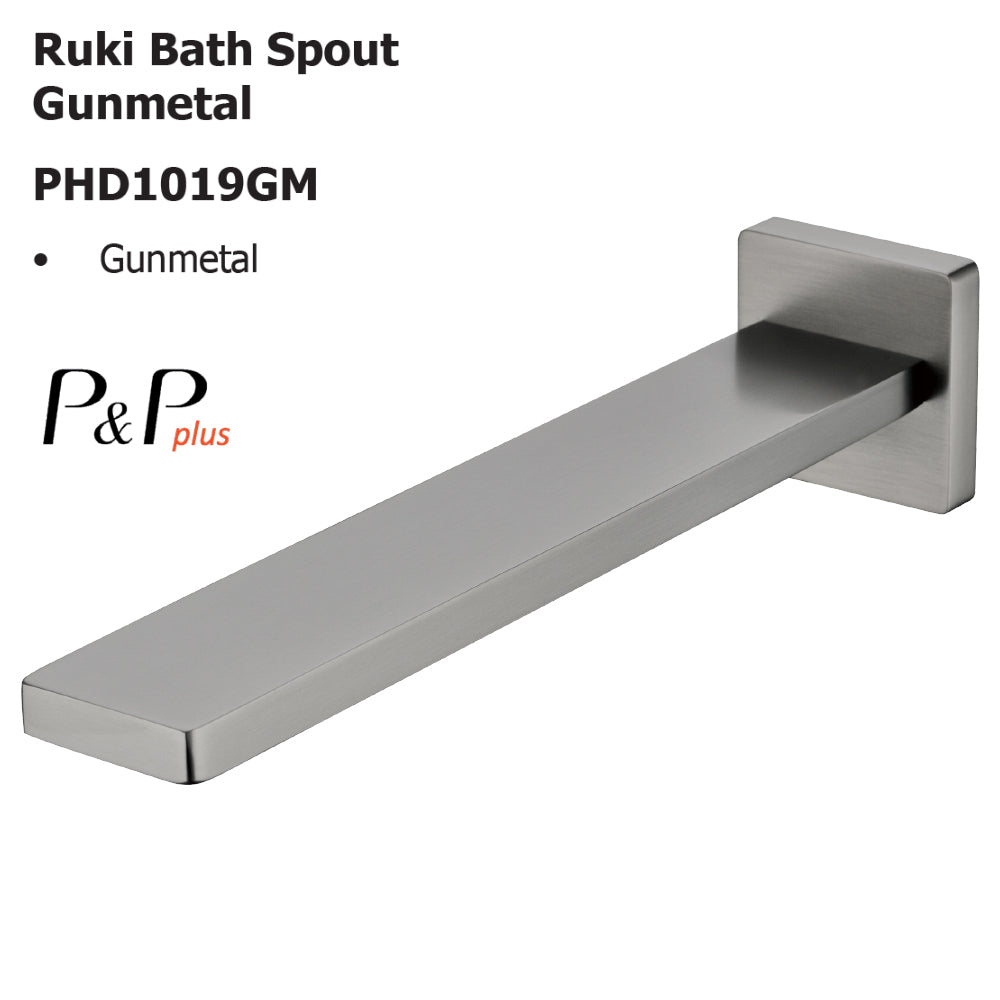 Ruki Bath Spout Gunmetal PHD1019GM - Bathroom Hub