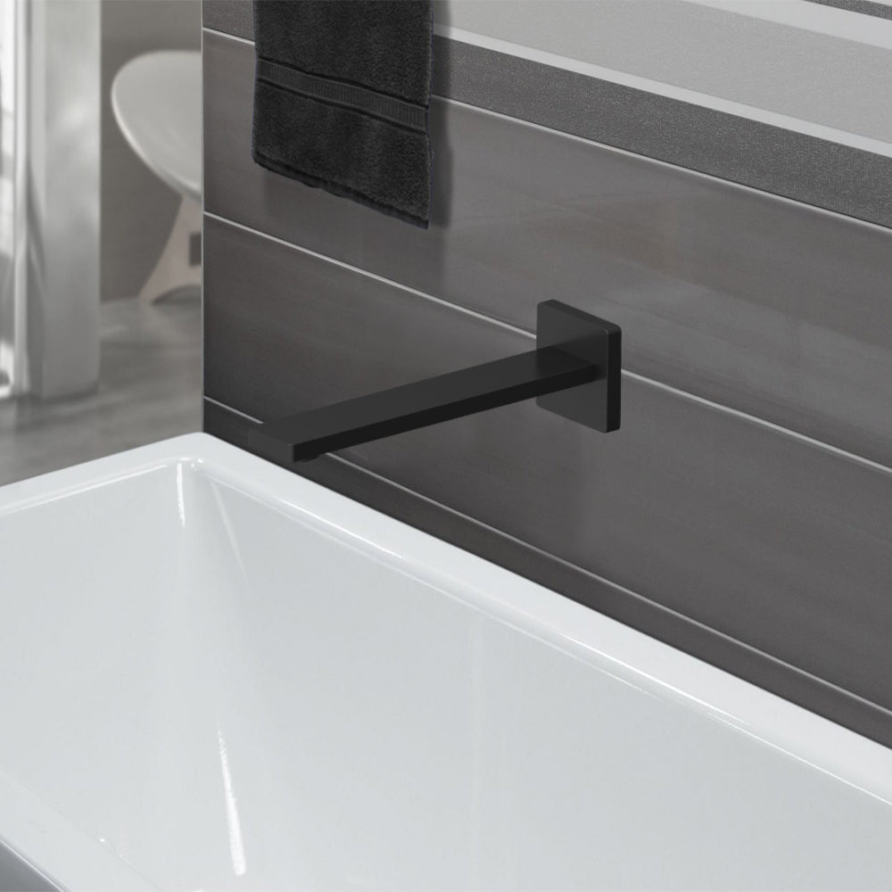 Ruki Bath Spout Matt Black PHD1019MB - Bathroom Hub