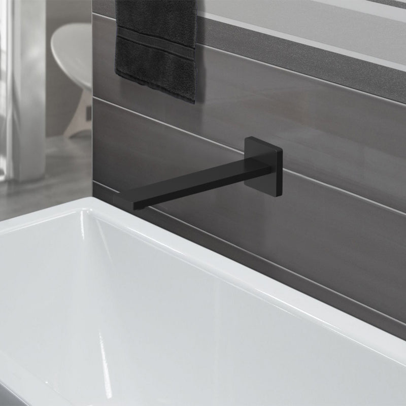 Ruki Bath Spout Matt Black PHD1019MB - Bathroom Hub